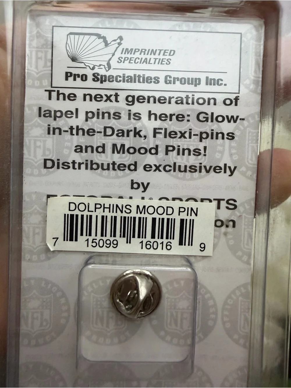 NFL Miami Dolphins Enamel Logo Pin - Teal, Orange & Navy
